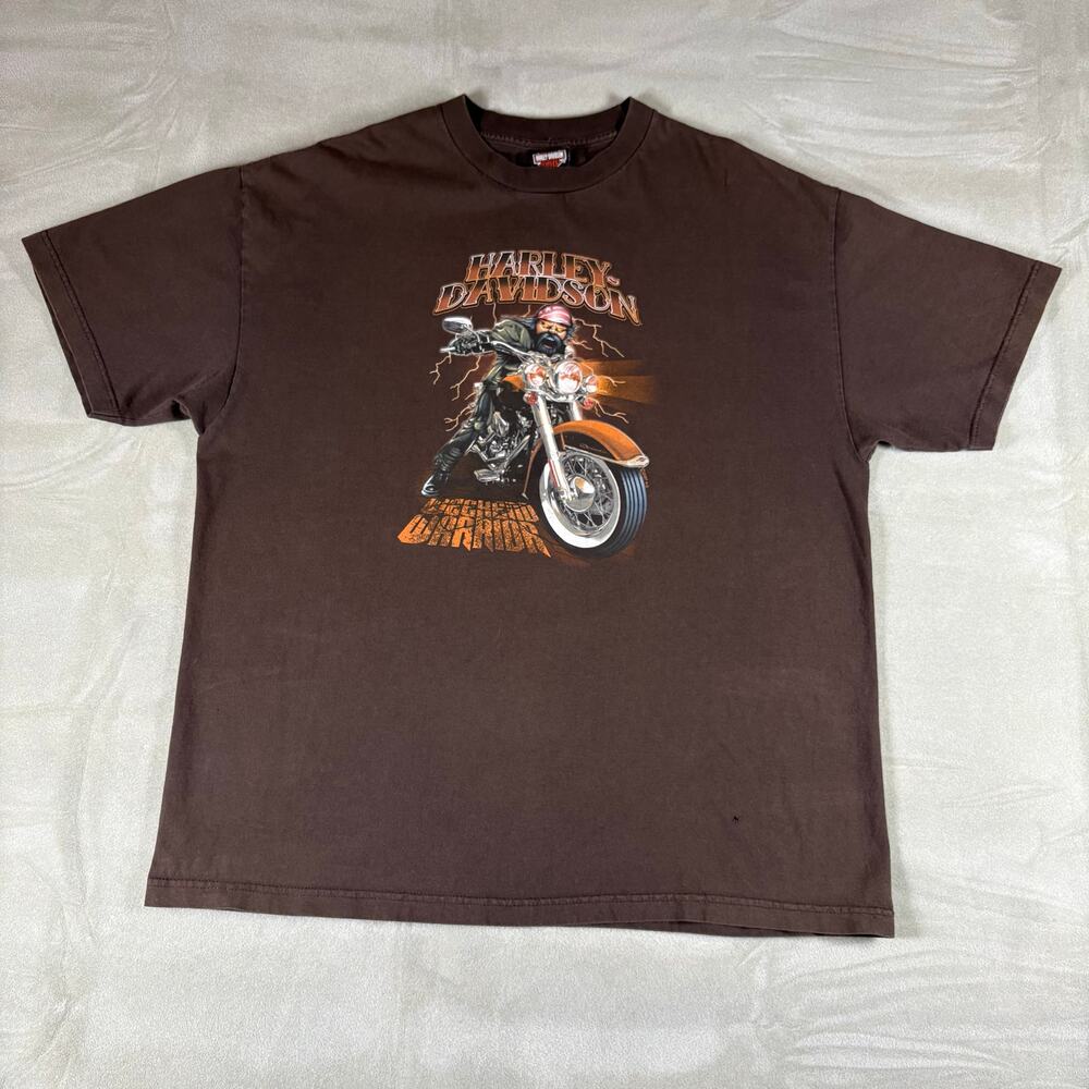 Harley-Davidson Vintage 2007 Weekend Warrior San Jose CA T-Shirt Brown Sz 2XL‎